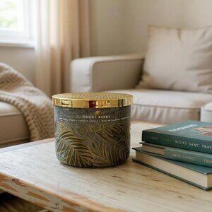 Bath & body work Ebony Sands Large 3-Wick Candle New